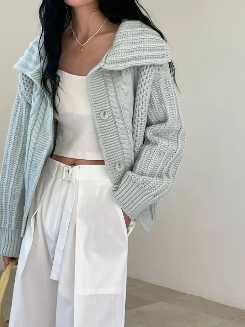 Atmosphere - Korean Women Fashion - #shopsmall - Margaret Cardigan - 3