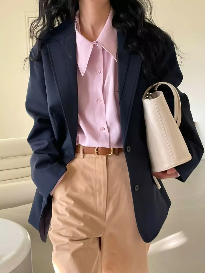 Atmosphere - Korean Women Fashion - #thatsdarling - Pocket Solar Shirt - 3