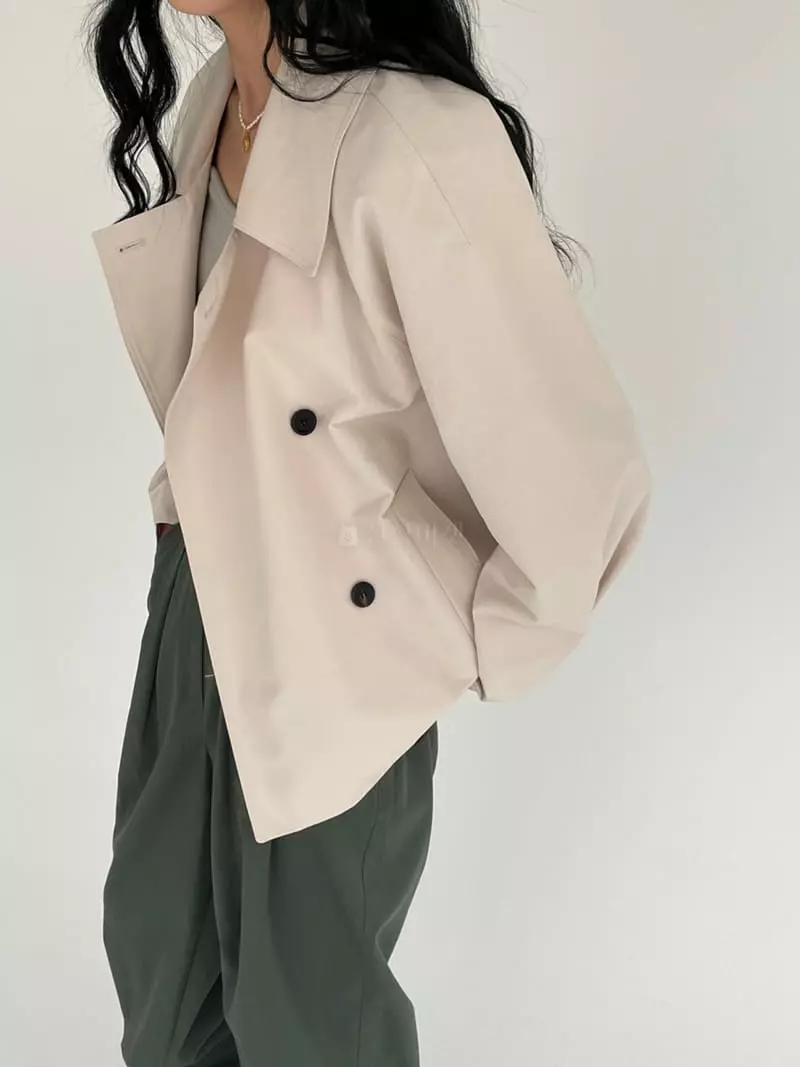 Atmosphere - Korean Women Fashion - #womensfashion - Short Trench Jacket - 2