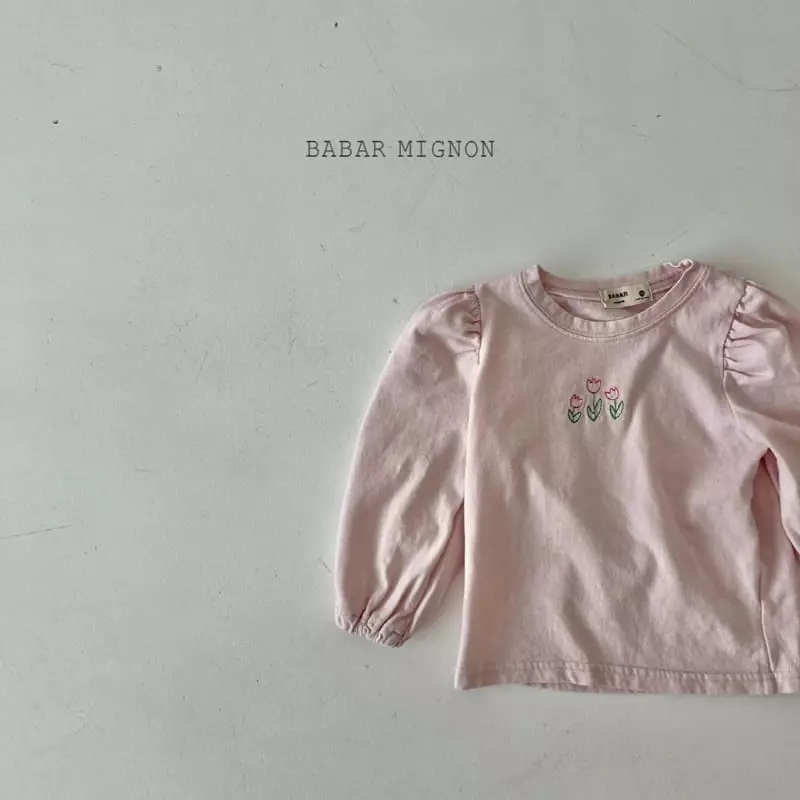 Babar Mignon - Korean Children Fashion - #Kfashion4kids - Puff Embroidery Tee - 11
