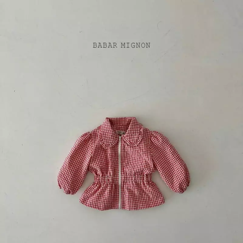 Babar Mignon - Korean Children Fashion - #kidzfashiontrend - Check Wind Breaker - 4