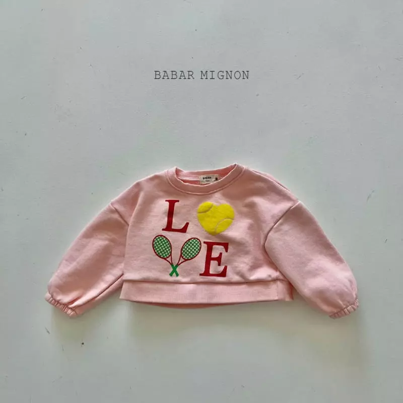 Babar Mignon - Korean Children Fashion - #childofig - Love Crop Sweatshirt - 11