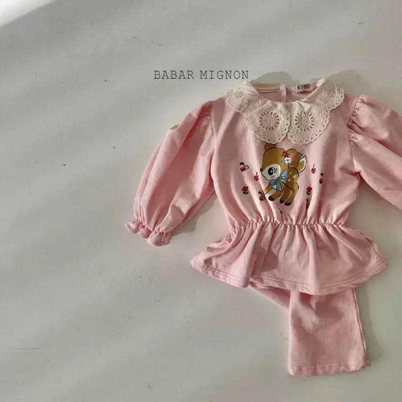Babar Mignon - Korean Children Fashion - #childofig - Bambi Mignon Top Bottom Set - 5