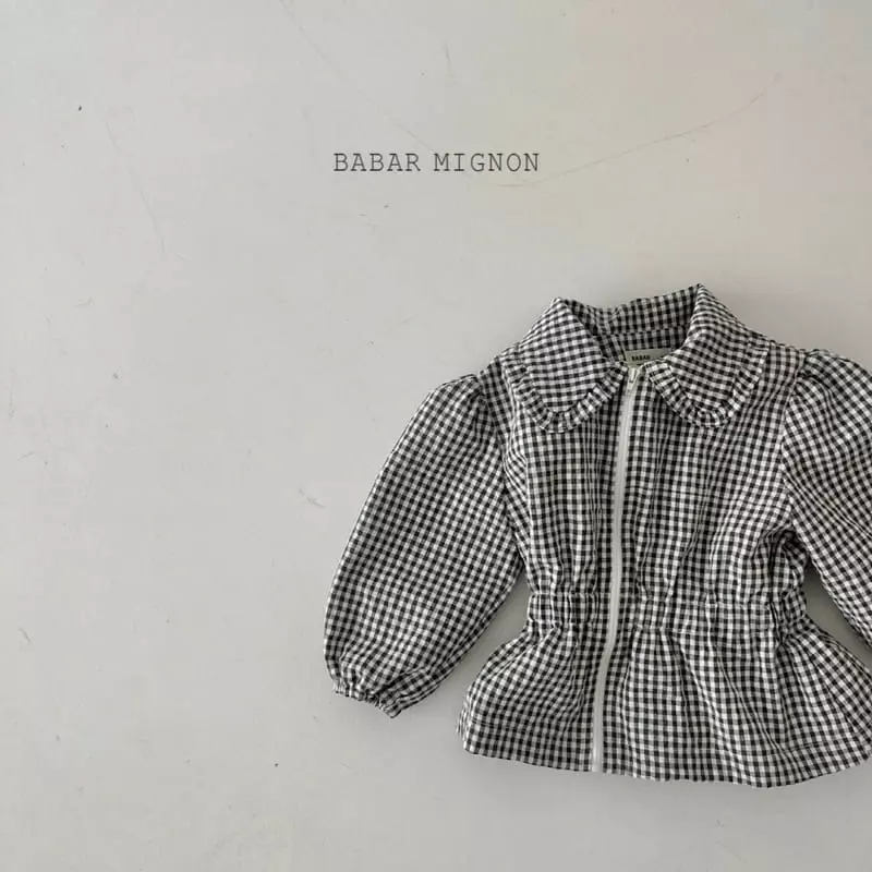 Babar Mignon - Korean Children Fashion - #childrensboutique - Check Wind Breaker - 11
