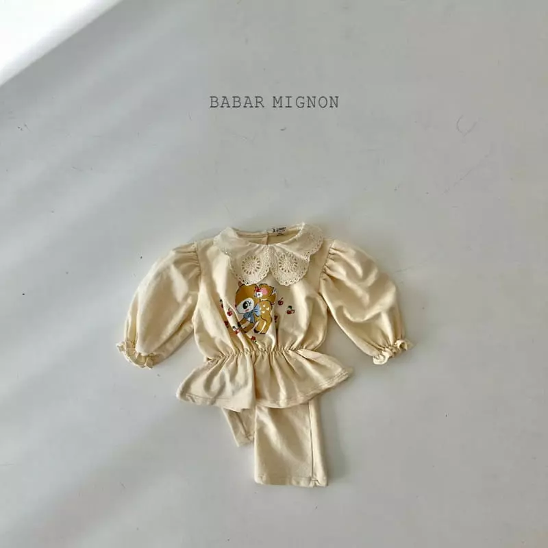Babar Mignon - Korean Children Fashion - #childrensboutique - Bambi Mignon Top Bottom Set - 7