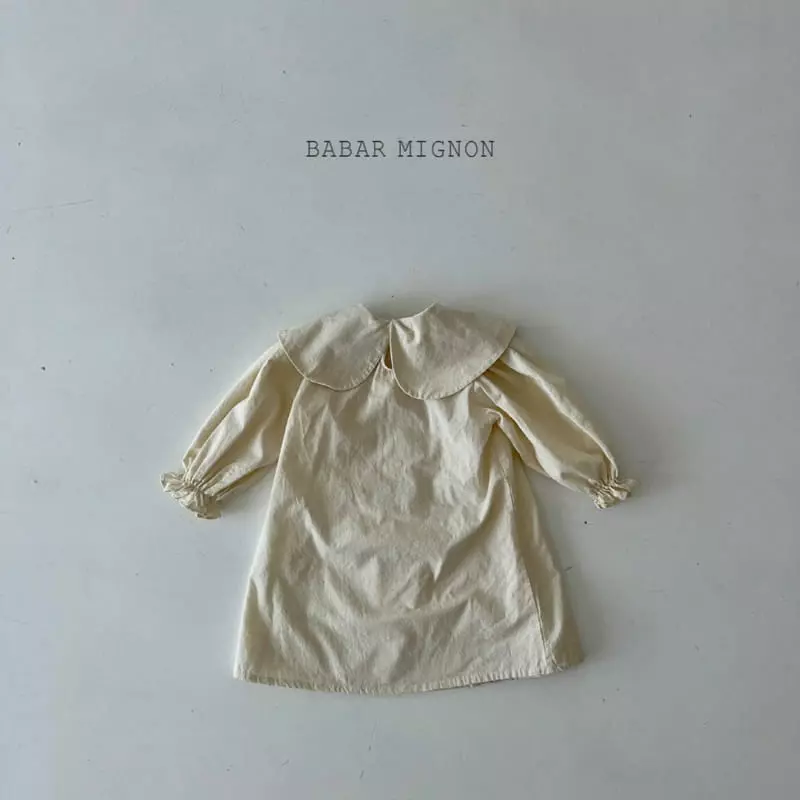 Babar Mignon - Korean Children Fashion - #discoveringself - Big Collar Embroidery One-piece - 11
