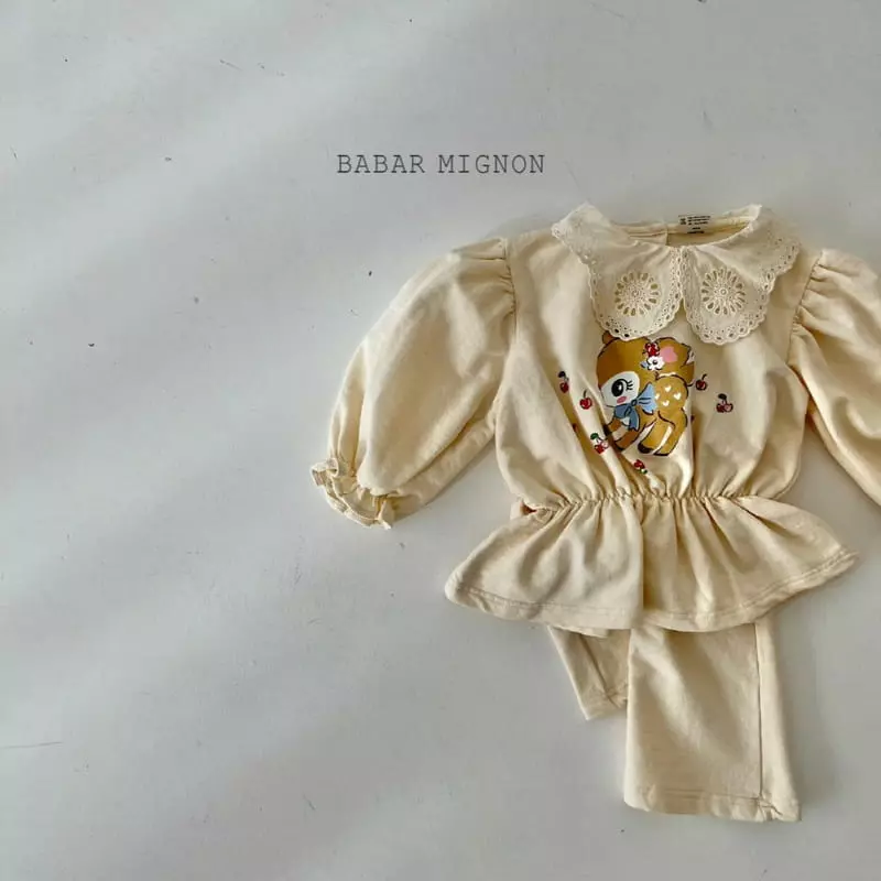 Babar Mignon - Korean Children Fashion - #discoveringself - Bambi Mignon Top Bottom Set - 9