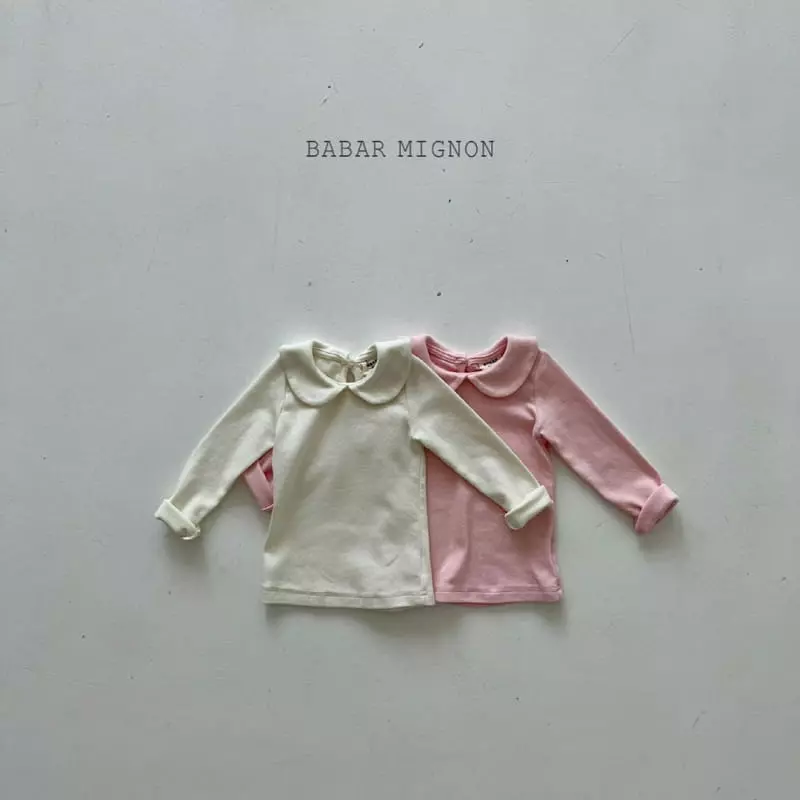 Babar Mignon - Korean Children Fashion - #kidsstore - Petti Collar Tee - 12