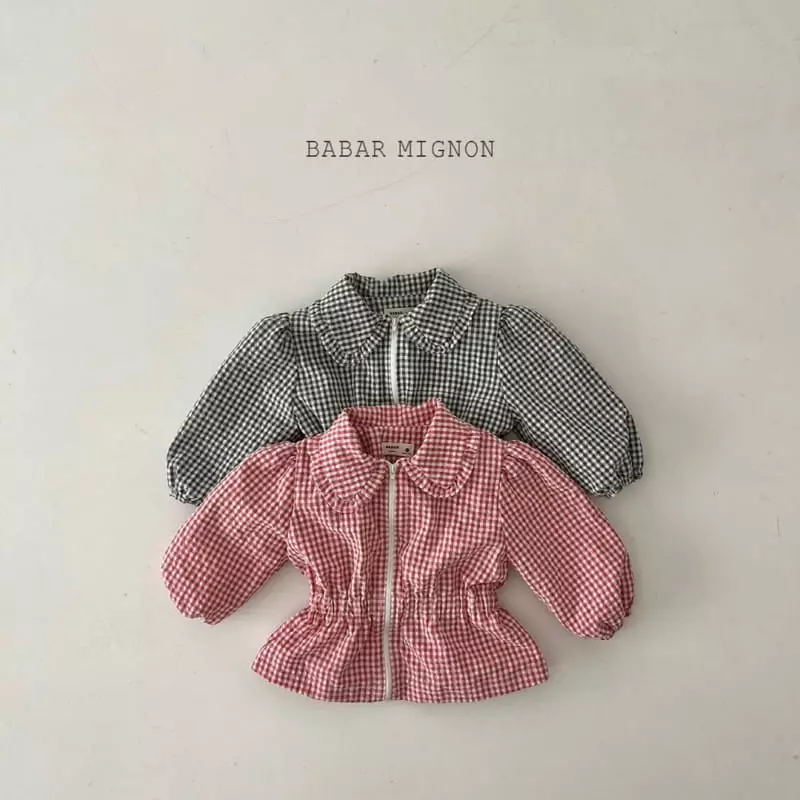 Babar Mignon - Korean Children Fashion - #kidzfashiontrend - Check Wind Breaker - 3