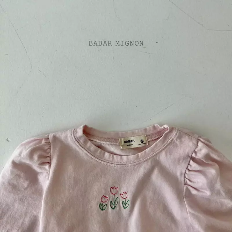 Babar Mignon - Korean Children Fashion - #littlefashionista - Puff Embroidery Tee - 12