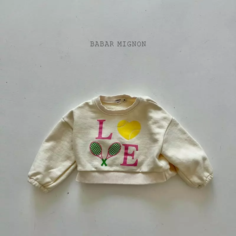 Babar Mignon - Korean Children Fashion - #magicofchildhood - Love Crop Sweatshirt - 7