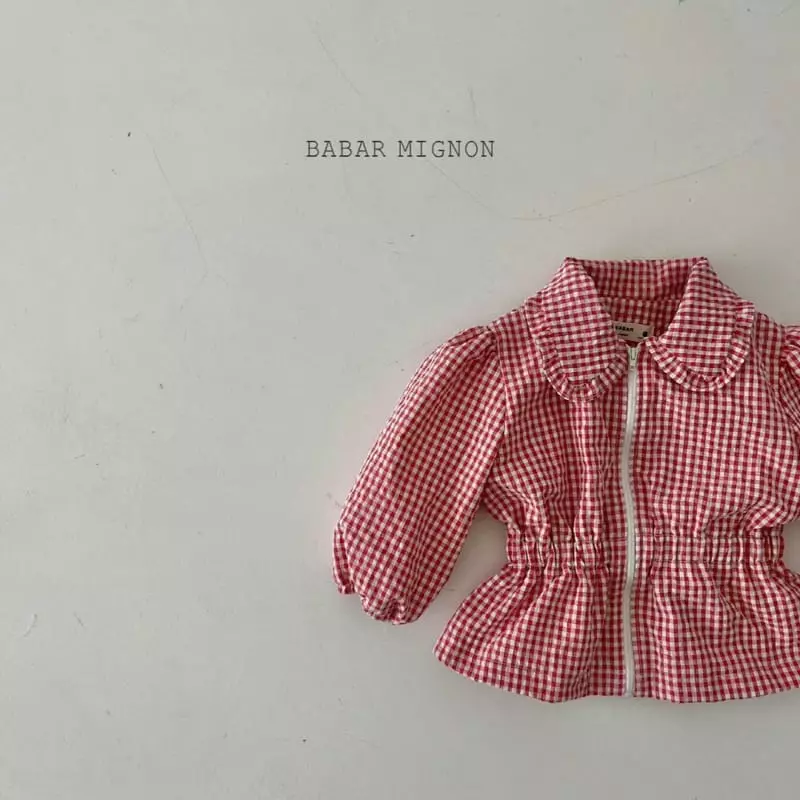 Babar Mignon - Korean Children Fashion - #magicofchildhood - Check Wind Breaker - 6