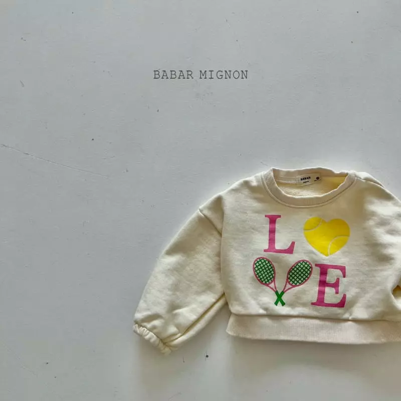 Babar Mignon - Korean Children Fashion - #minifashionista - Love Crop Sweatshirt - 8