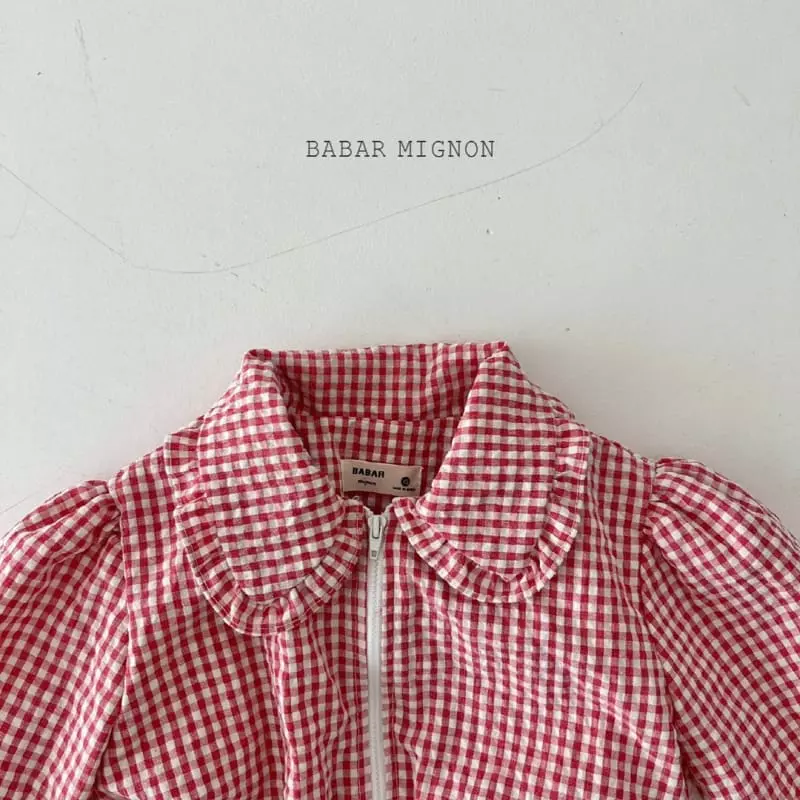 Babar Mignon - Korean Children Fashion - #minifashionista - Check Wind Breaker - 7
