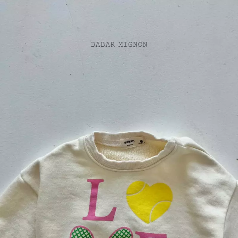 Babar Mignon - Korean Children Fashion - #prettylittlegirls - Love Crop Sweatshirt - 9