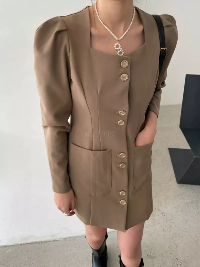 Baguette - Korean Women Fashion - #romanticstyle - Line One-piece