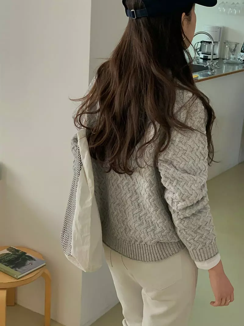 Baking Powder - Korean Women Fashion - #pursuepretty - Twist Knit Tee - 2