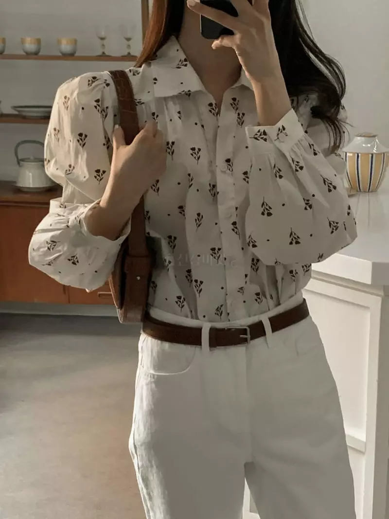 Baribari - Korean Women Fashion - #womensfashion - Tulip Shirt - 3
