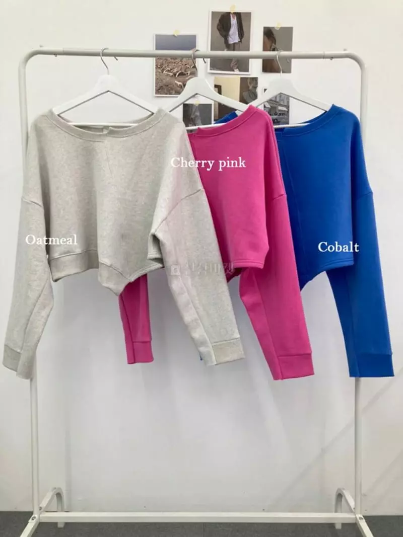 Bbod - Korean Women Fashion - #momslook - Slit Sweatshirt - 3