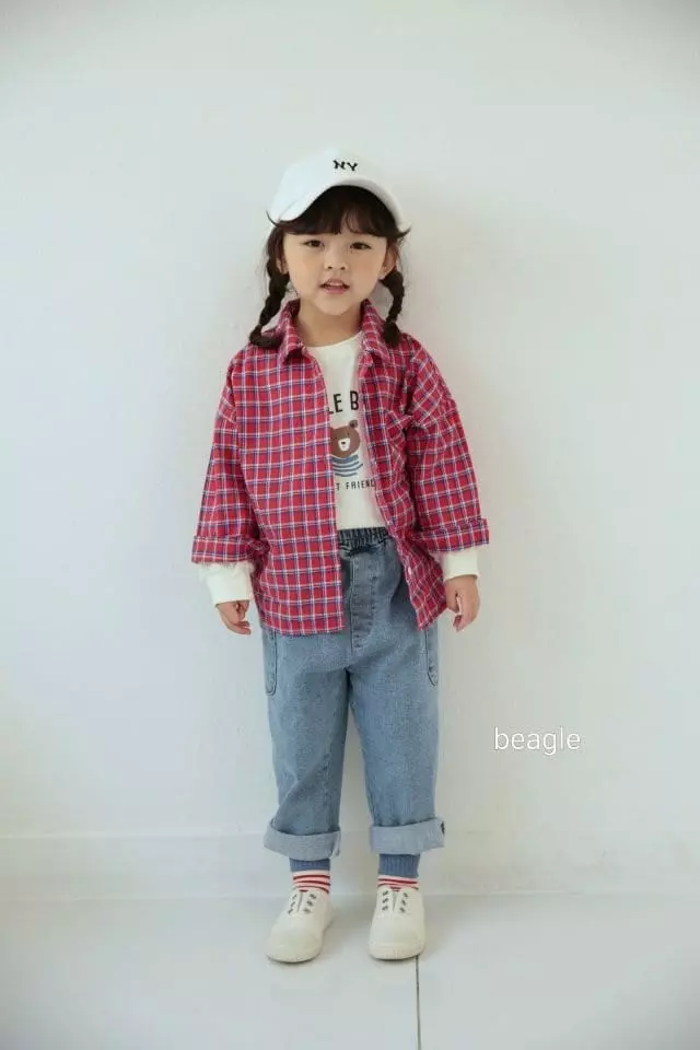 Beagle - Korean Children Fashion - #Kfashion4kids - Liitle Bear Paint Tee - 6