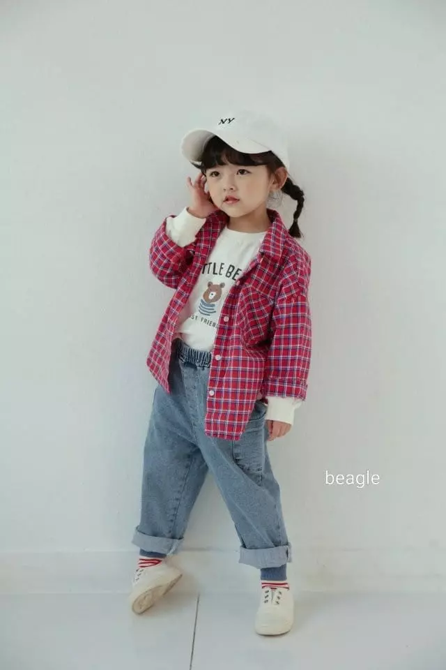 Beagle - Korean Children Fashion - #childrensboutique - Bobo Check Shirt - 12