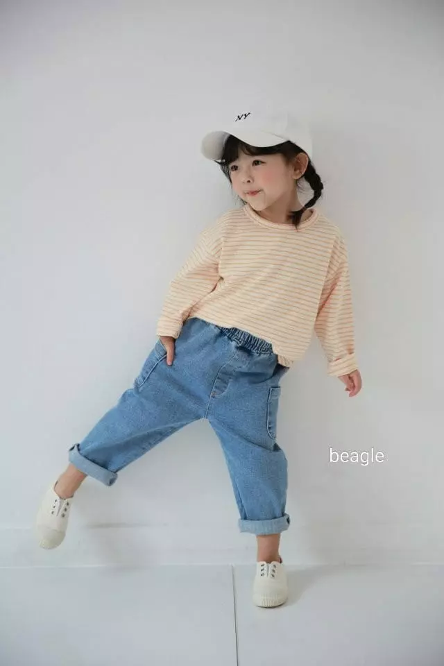 Beagle - Korean Children Fashion - #designkidswear - Joy Stripes Tee