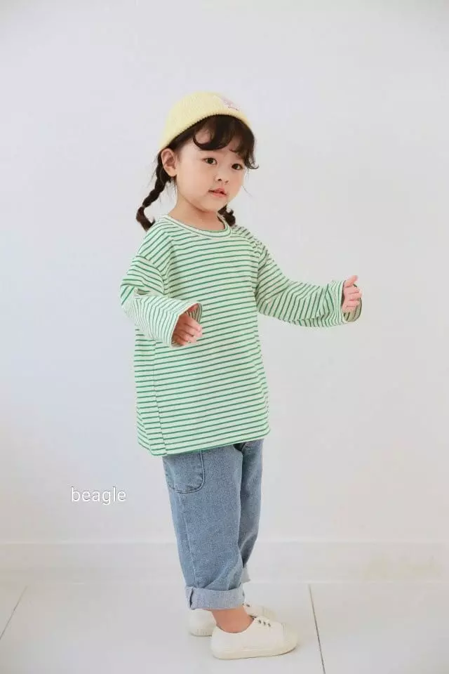 Beagle - Korean Children Fashion - #kidsstore - Joy Stripes Tee - 5