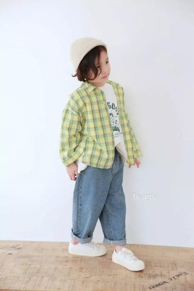 Beagle - Korean Children Fashion - #kidsstore - Bobo Check Shirt