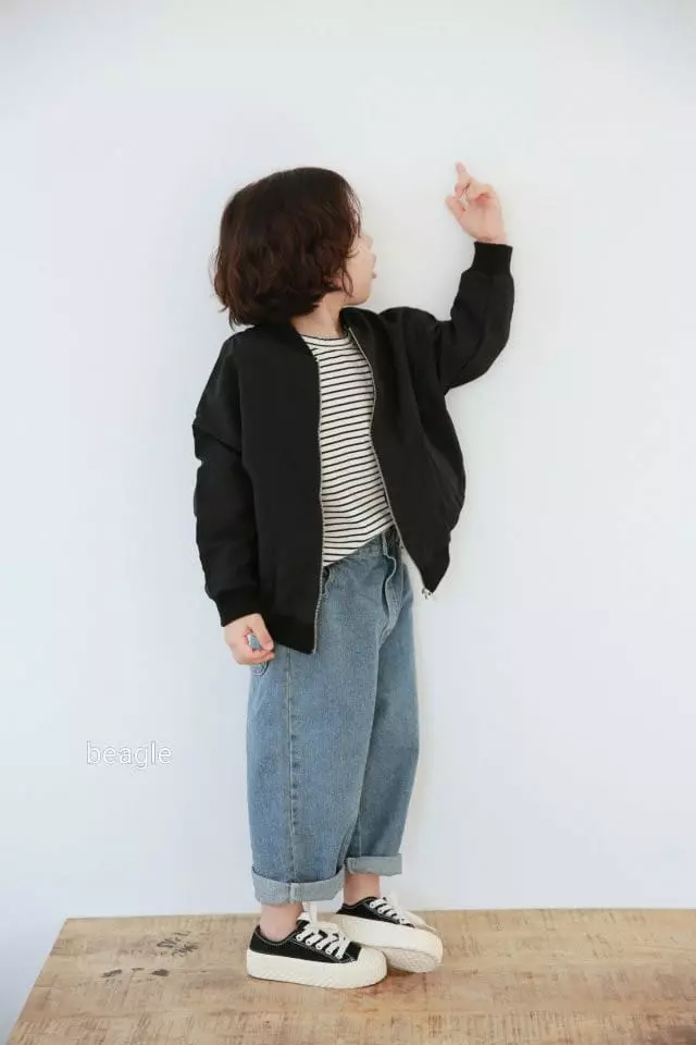 Beagle - Korean Children Fashion - #kidzfashiontrend - Joy Stripes Tee - 6