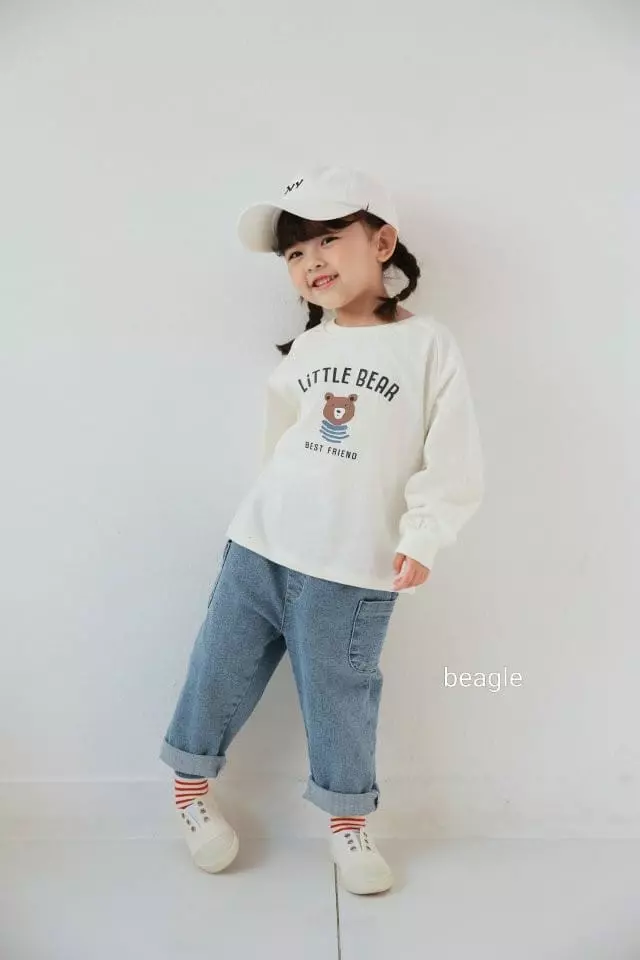 Beagle - Korean Children Fashion - #kidzfashiontrend - Liitle Bear Paint Tee - 5