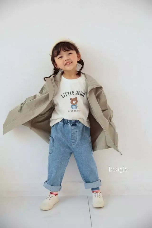 Beagle - Korean Children Fashion - #littlefashionista - Liitle Bear Paint Tee - 7