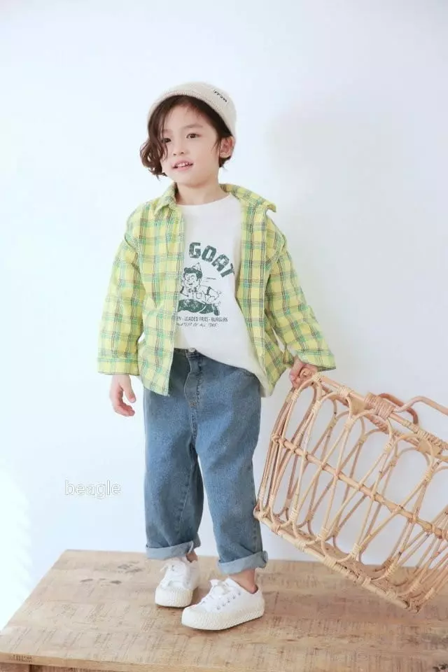 Beagle - Korean Children Fashion - #Kfashion4kids - Bobo Check Shirt - 4