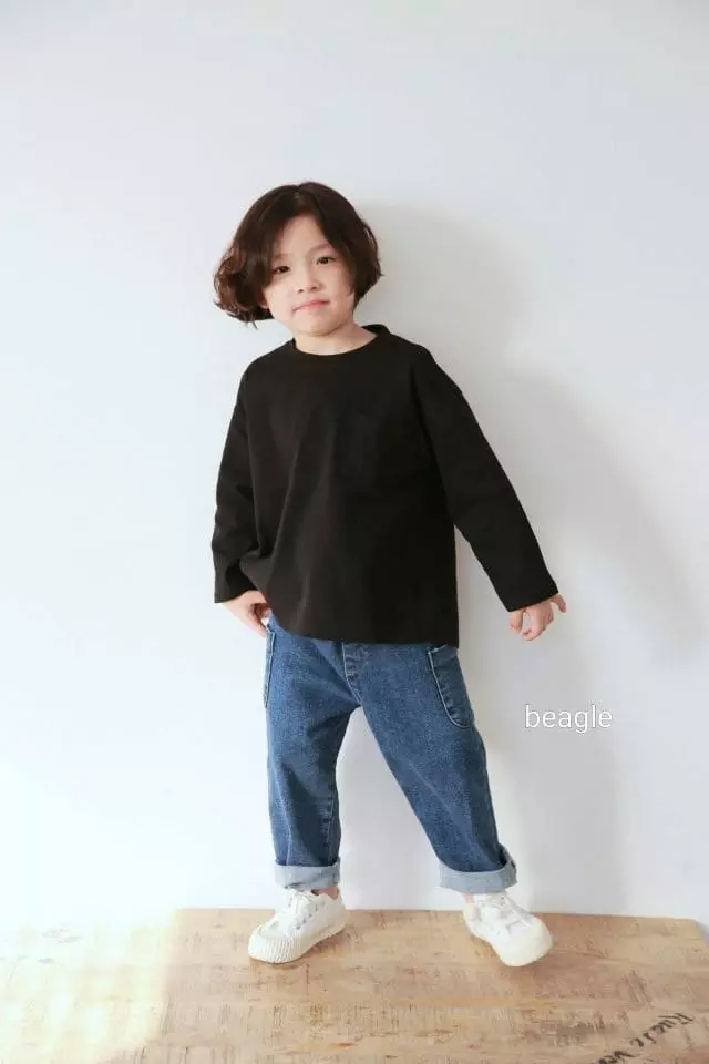 Beagle - Korean Children Fashion - #magicofchildhood - Today Pocket Tee - 10