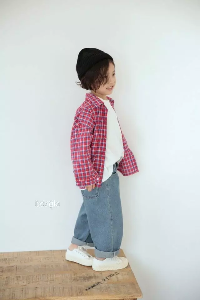 Beagle - Korean Children Fashion - #minifashionista - Bobo Check Shirt - 6