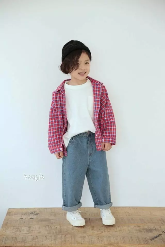 Beagle - Korean Children Fashion - #stylishchildhood - Bobo Check Shirt - 10