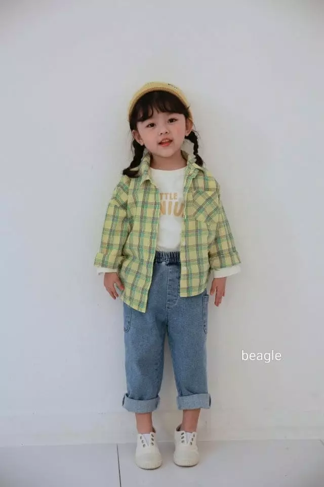 Beagle - Korean Children Fashion - #toddlerclothing - Bobo Check Shirt - 9
