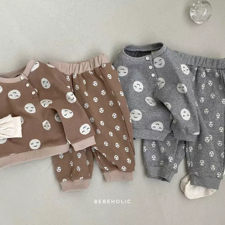 Bebe Holic - Korean Baby Fashion - #babyboutiqueclothing - Smile Top Bottom Set
