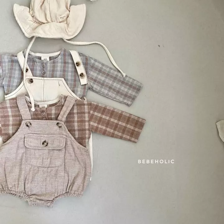 Bebe Holic - Korean Baby Fashion - #babyfever - Check Shirt