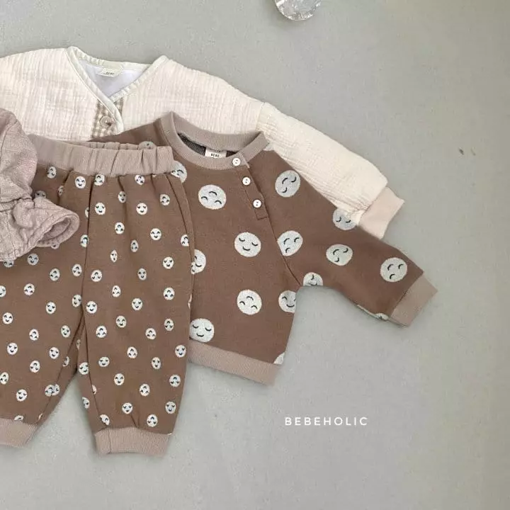 Bebe Holic - Korean Baby Fashion - #babygirlfashion - Smile Top Bottom Set - 5