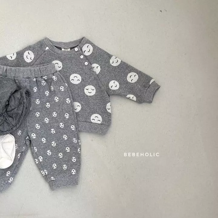 Bebe Holic - Korean Baby Fashion - #babyoninstagram - Smile Top Bottom Set - 7