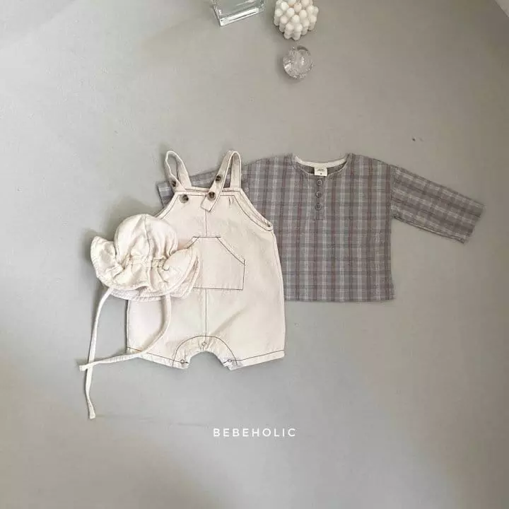 Bebe Holic - Korean Baby Fashion - #babylifestyle - Check Shirt - 4
