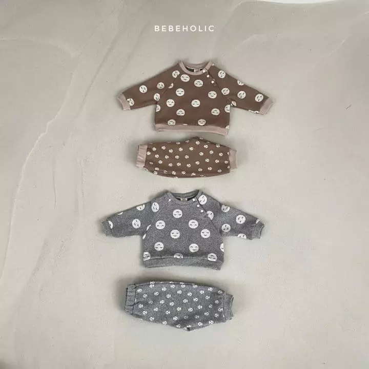Bebe Holic - Korean Baby Fashion - #babyootd - Smile Top Bottom Set - 8