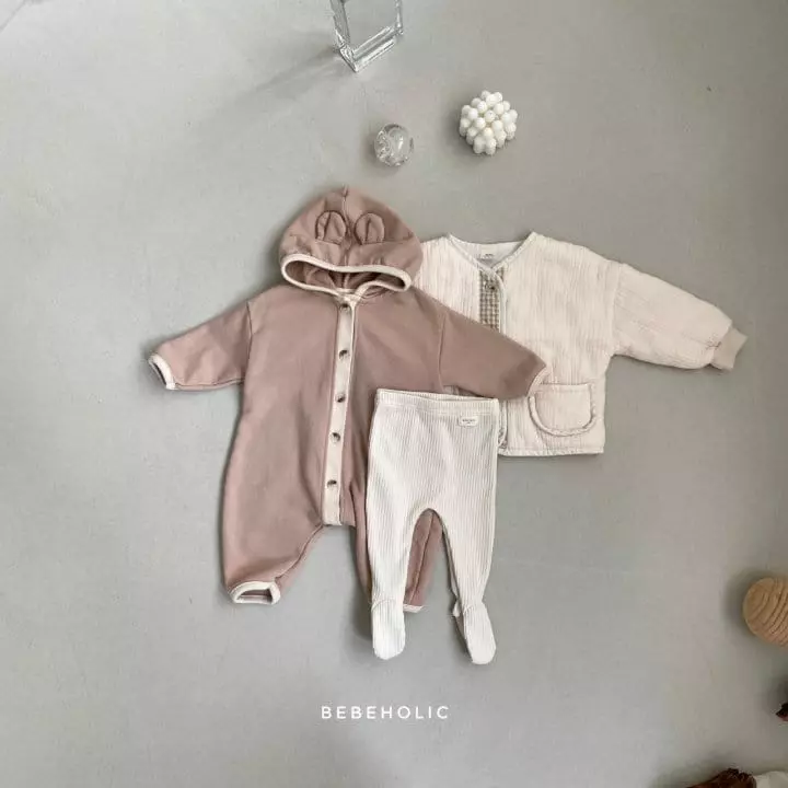 Bebe Holic - Korean Baby Fashion - #babyootd - Bear Bodysuit - 3