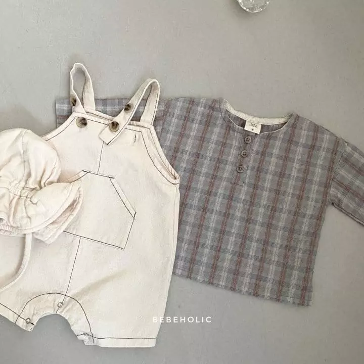 Bebe Holic - Korean Baby Fashion - #babyootd - Check Shirt - 5