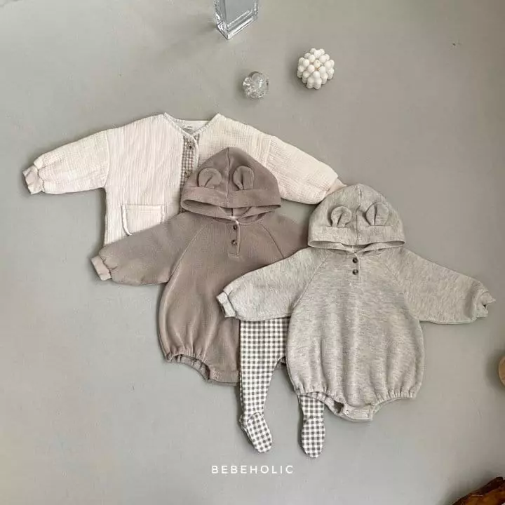 Bebe Holic - Korean Baby Fashion - #babyoutfit - Bear Bodysuit - 2