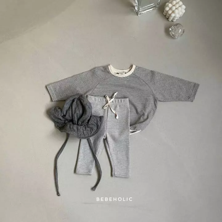 Bebe Holic - Korean Baby Fashion - #babyoutfit - Stripes Leggings - 4