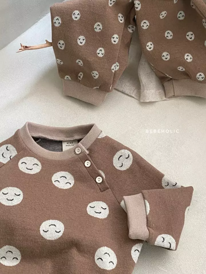 Bebe Holic - Korean Baby Fashion - #babywear - Smile Top Bottom Set - 11