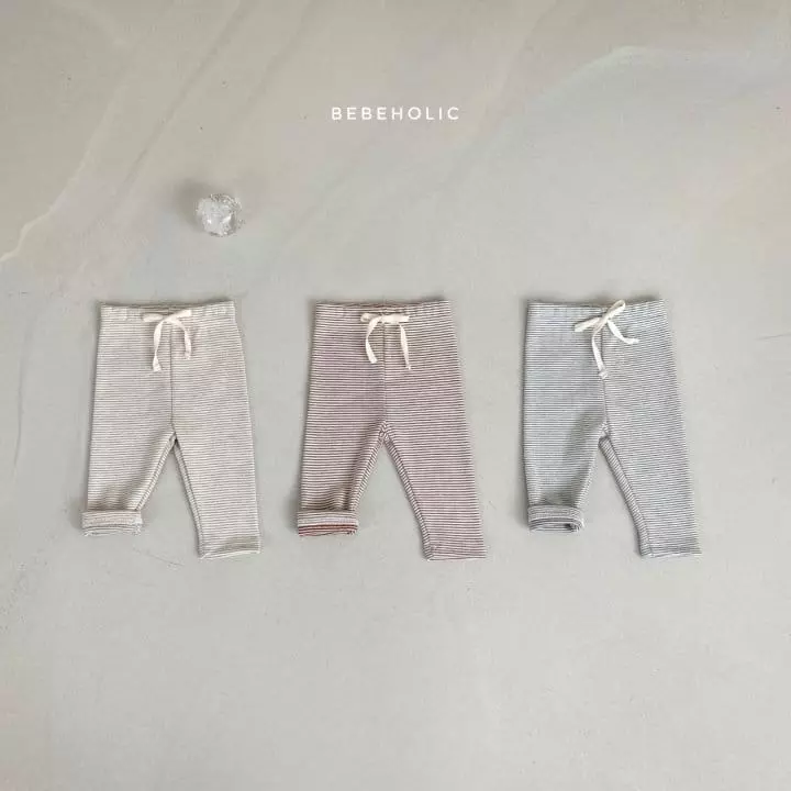 Bebe Holic - Korean Baby Fashion - #babywear - Stripes Leggings - 5