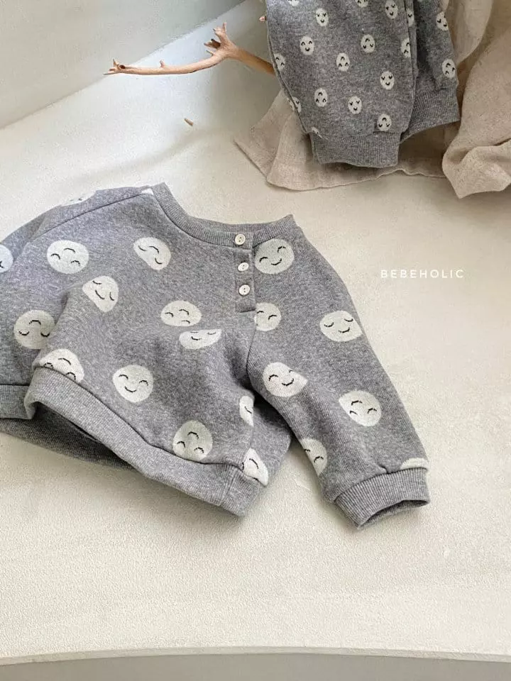 Bebe Holic - Korean Baby Fashion - #onlinebabyboutique - Smile Top Bottom Set - 12