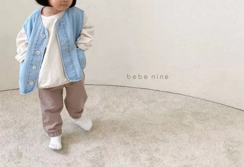 Bebe Nine - Korean Children Fashion - #childrensboutique - Denim Kid Vest - 2